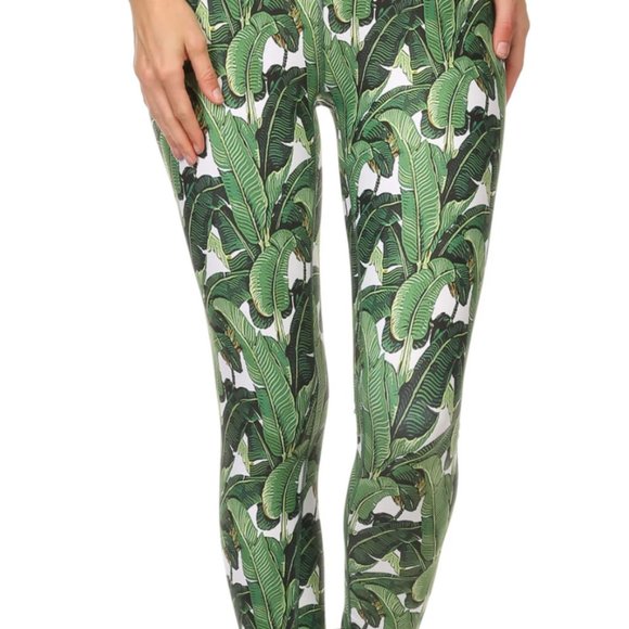 Poprageous Banana Leaf Dream Leggings M - Picture 2 of 6